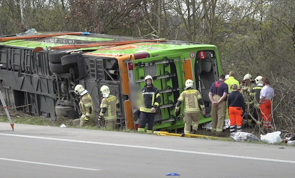 A9 Leipzig: Tai nạn xe buýt, nhiều người thương vong 